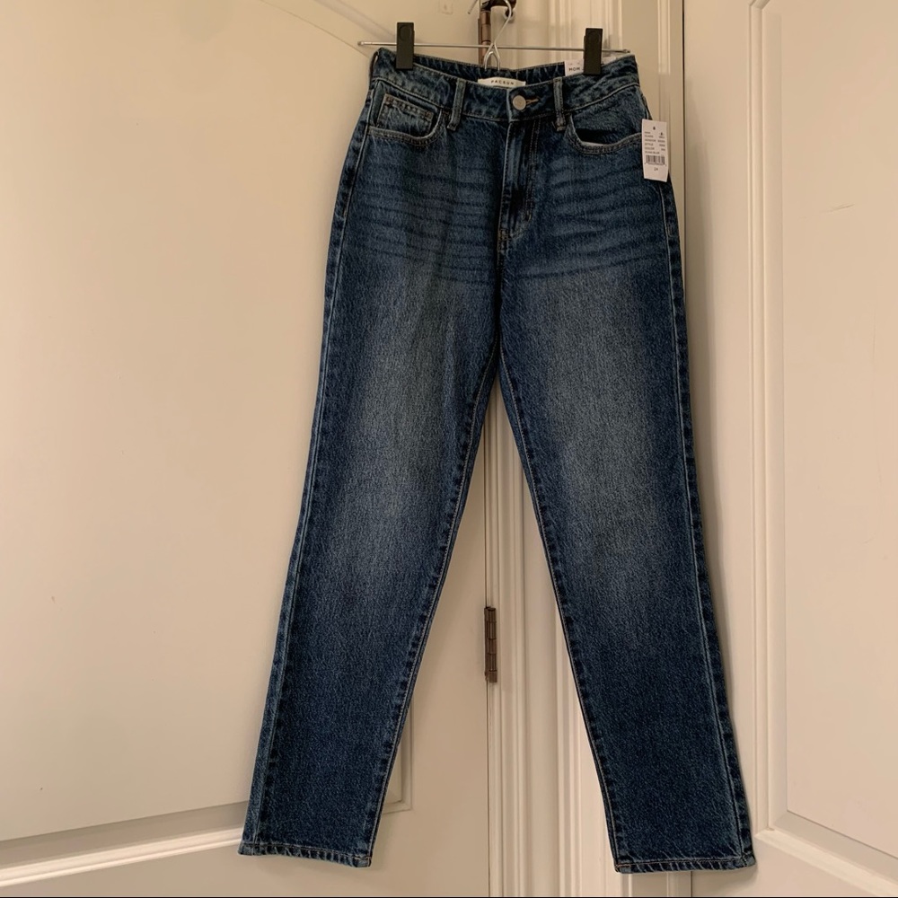 (nwt) pacsun mom jeans - dark blue